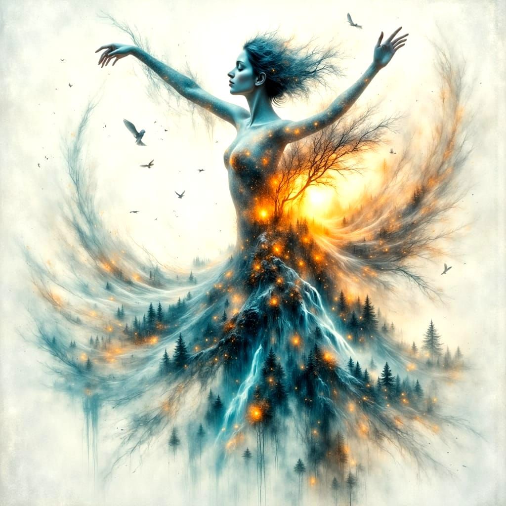 Surrealistic Panorama of Ethereal Dreamscapes