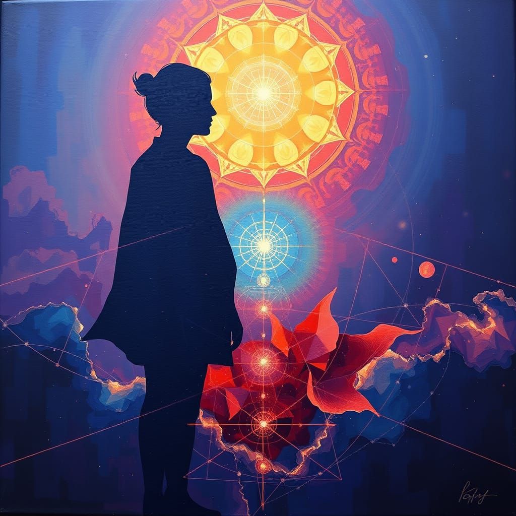 Abstract Thoughtforms in Post-Impressionist Impasto Style