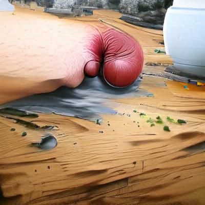 Detailed Matte Painting of a Groin Punch