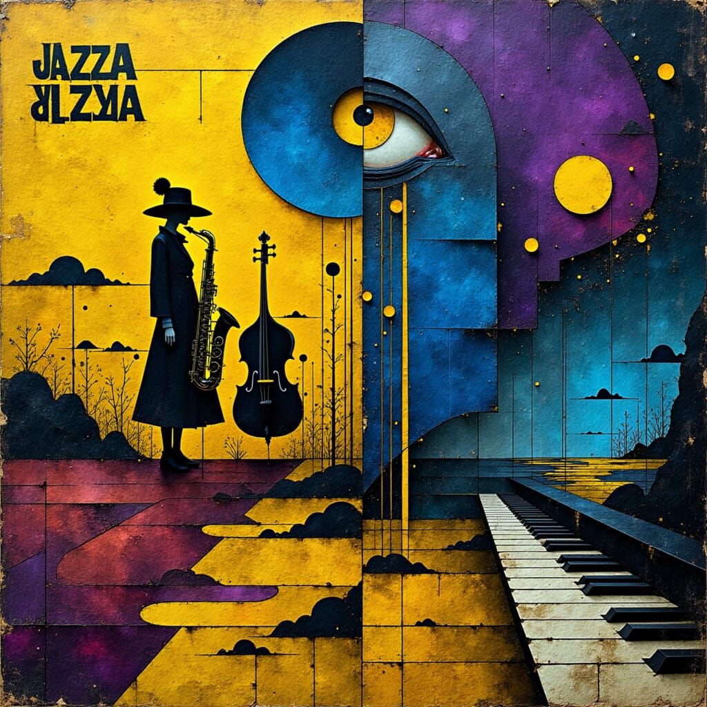JAZZERA Apocalypse Album Cover in Avant-Garde Style