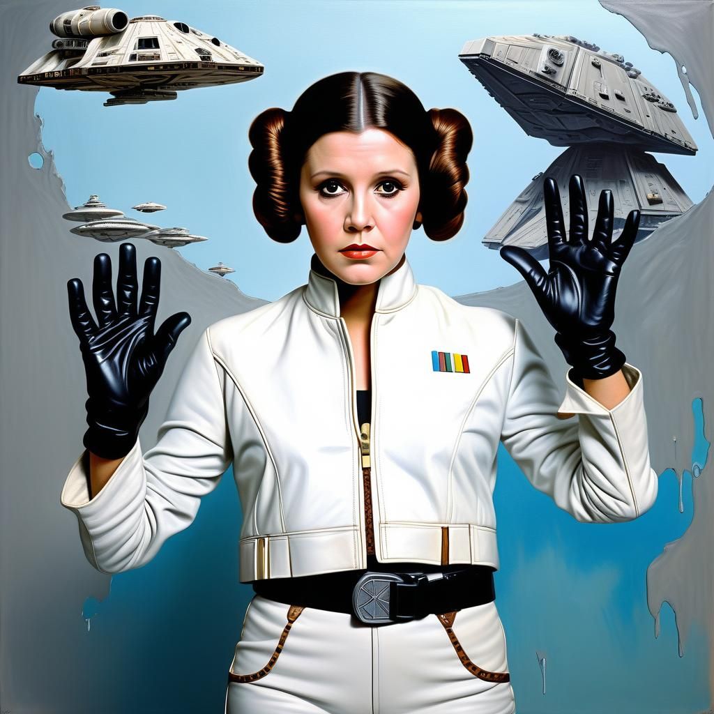 Princess Leia Reimagined: A Surrealist Portrait