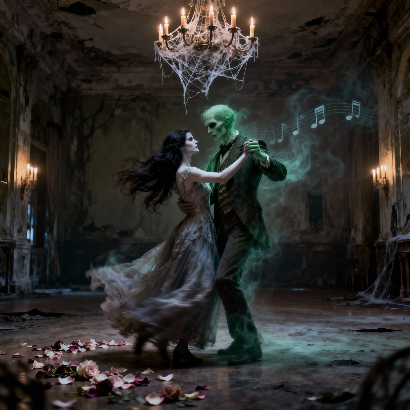 Undead Couple's Gothic Ballroom Dance