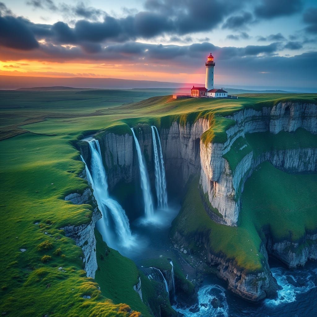 Hebridean Island at Dusk in Vibrant HDR