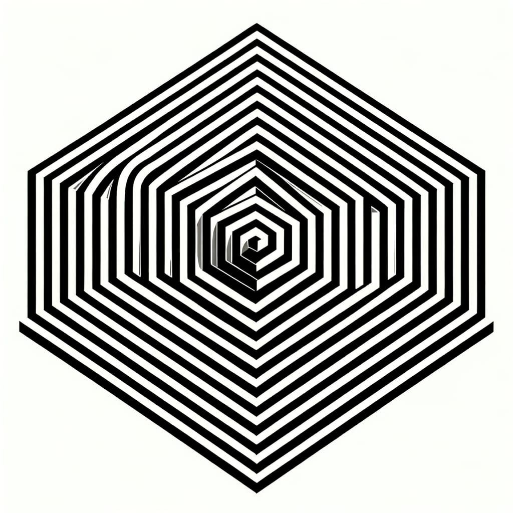 Enigmatic Brain Teaser: Abstract Line Art