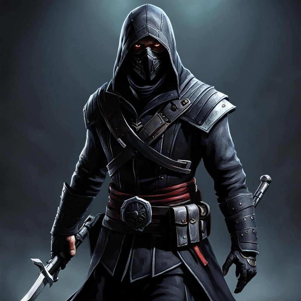 Dark Shadow Assassin Generated by AI