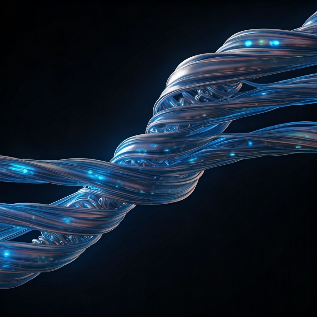 Mesmerizing Blue Wire Wand in Futuristic Style