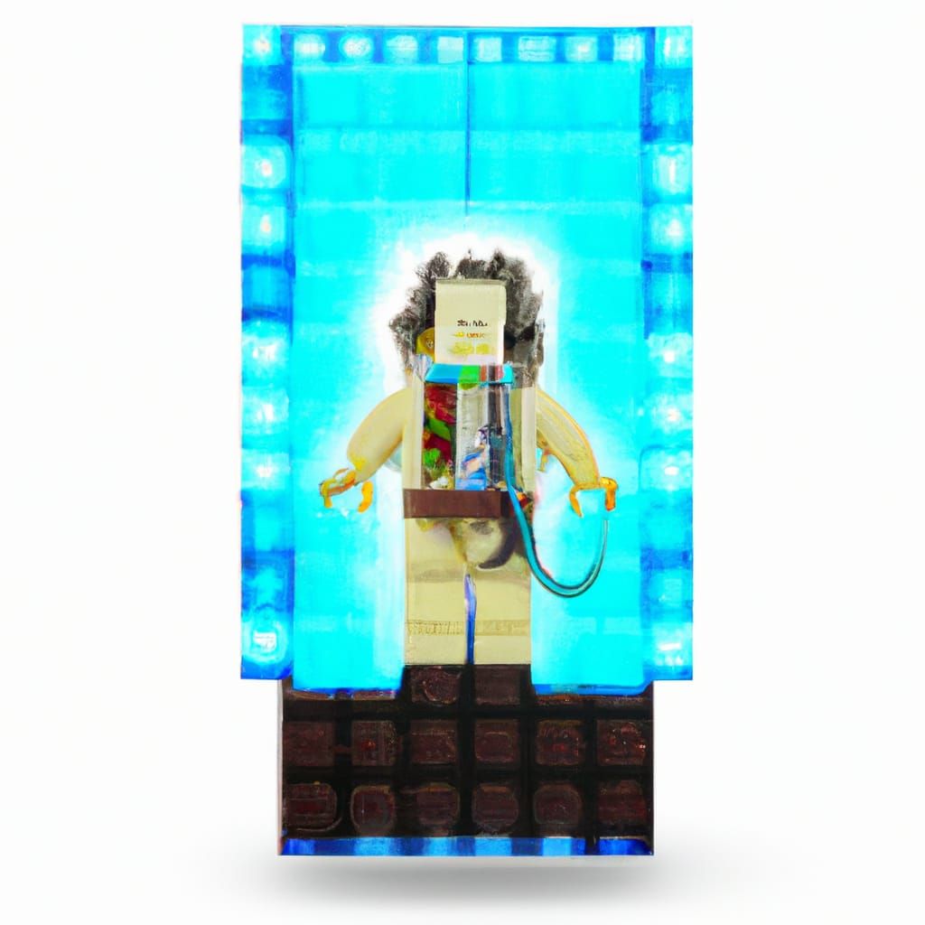 Neon Cyberpunk Collage in Cassette Futurism Style