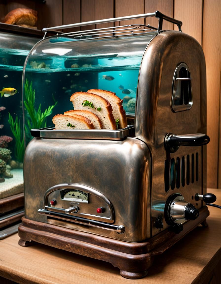 Toaster Aquarium: Repurposed Antique Appliance