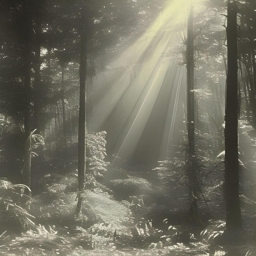 Hyperdetailed Lost City Photograph in Forest