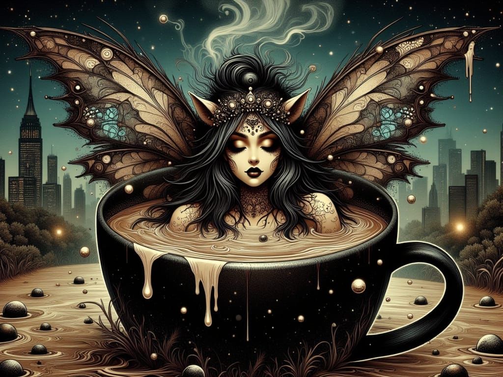 Gothipunk Coffee Mug Faerie