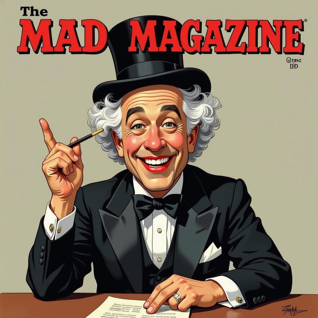 Comedian Caricature in Mad Magazine Style