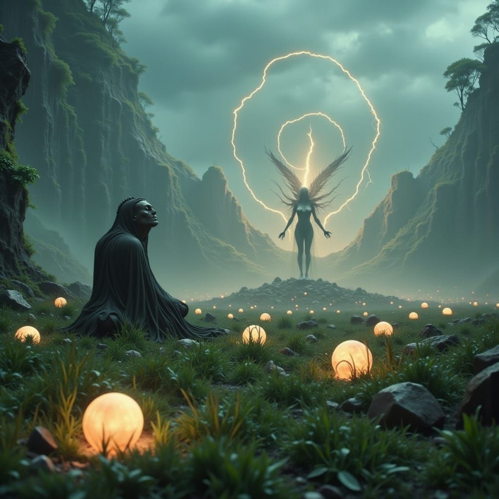 Cosmic Goddess Shatters Ancient Tower