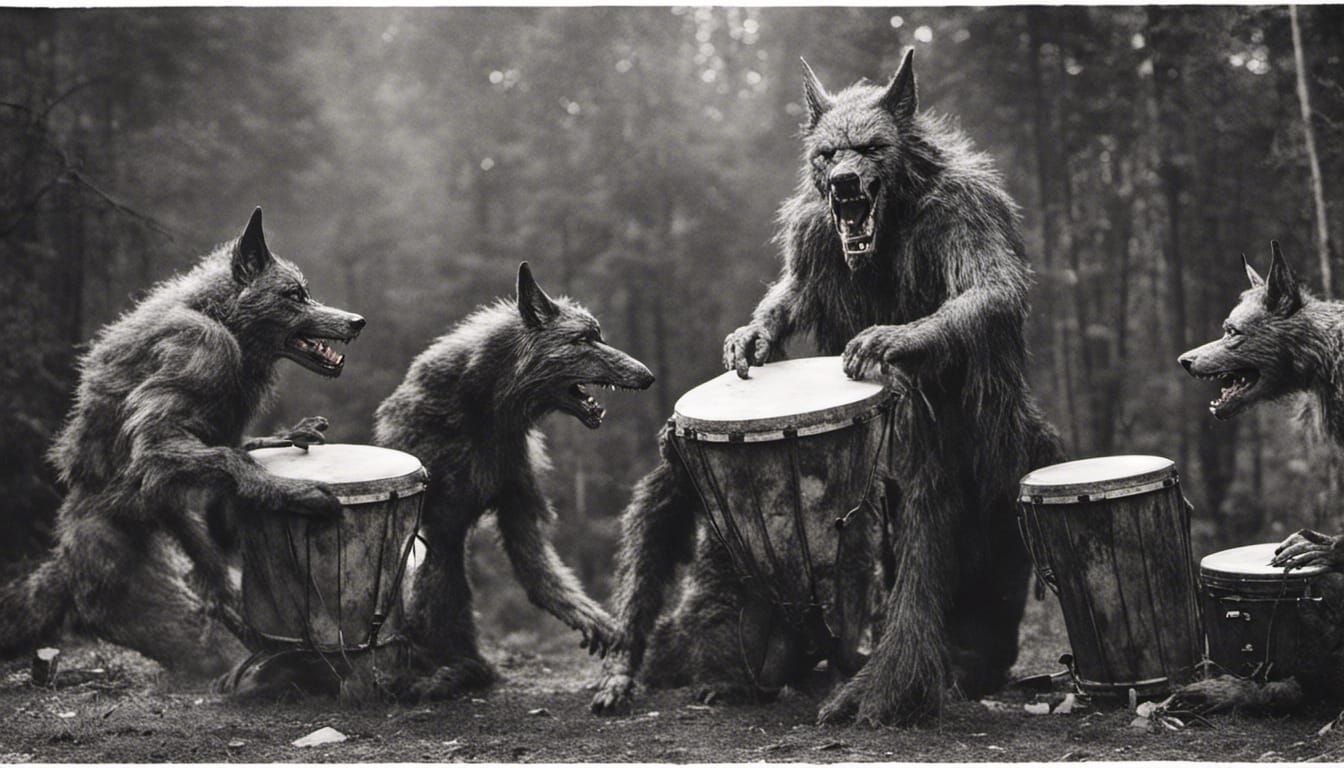 Werewolves Having A Drum Circle III