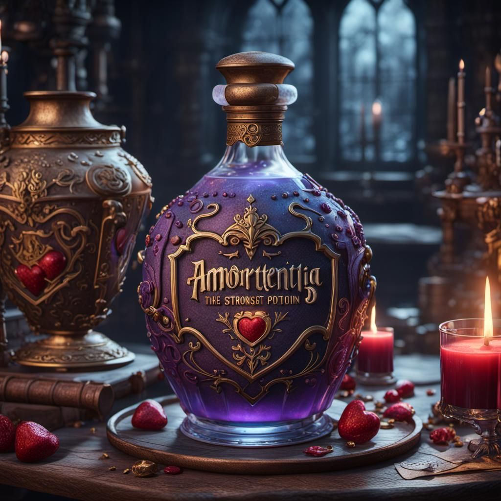 Amortentia Love Potion: Detailed Matte Painting