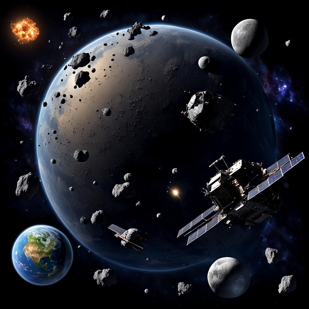 Space Debris Field in the Void