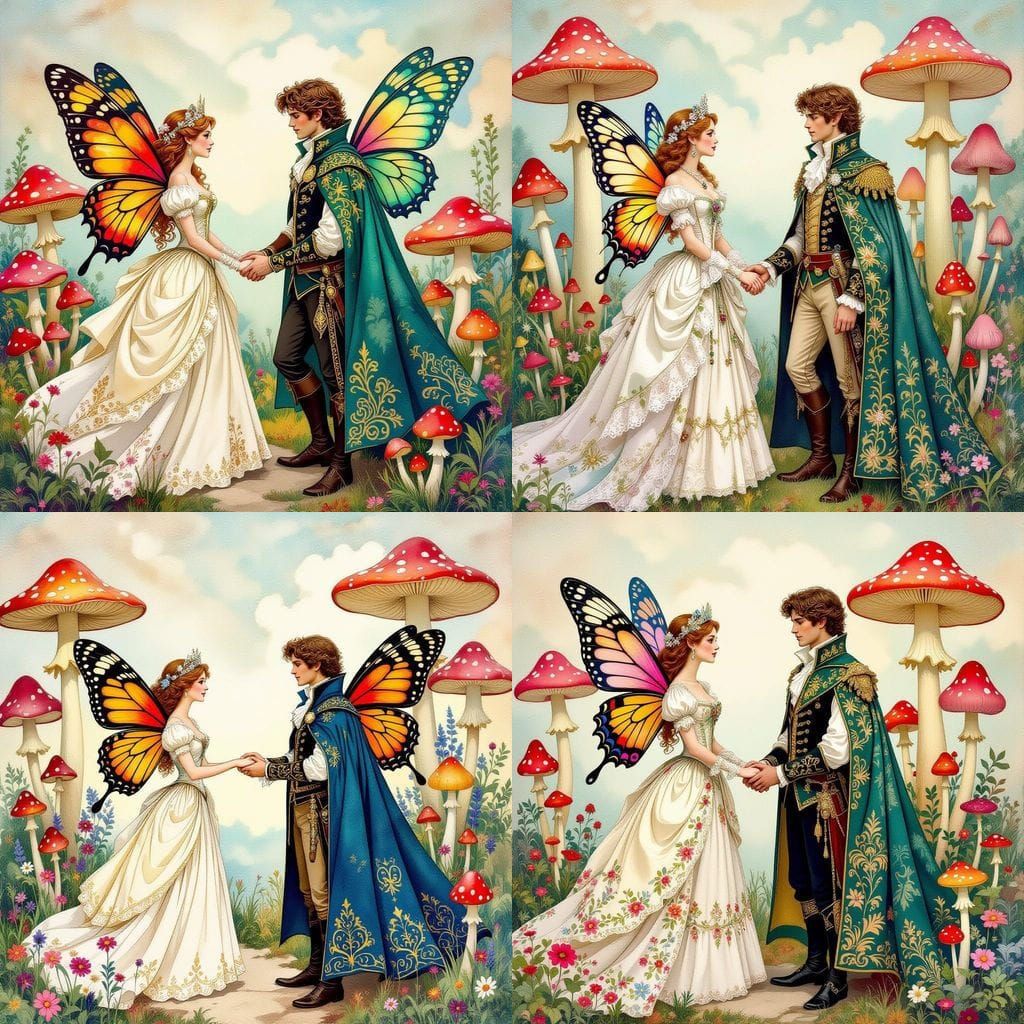 Whimsical Fairy Princess in Regency Style with Elven Prince ...