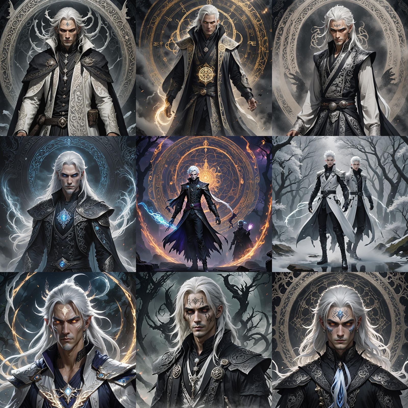 Attractive Shadar-kai Warlock in 3D Anime Art