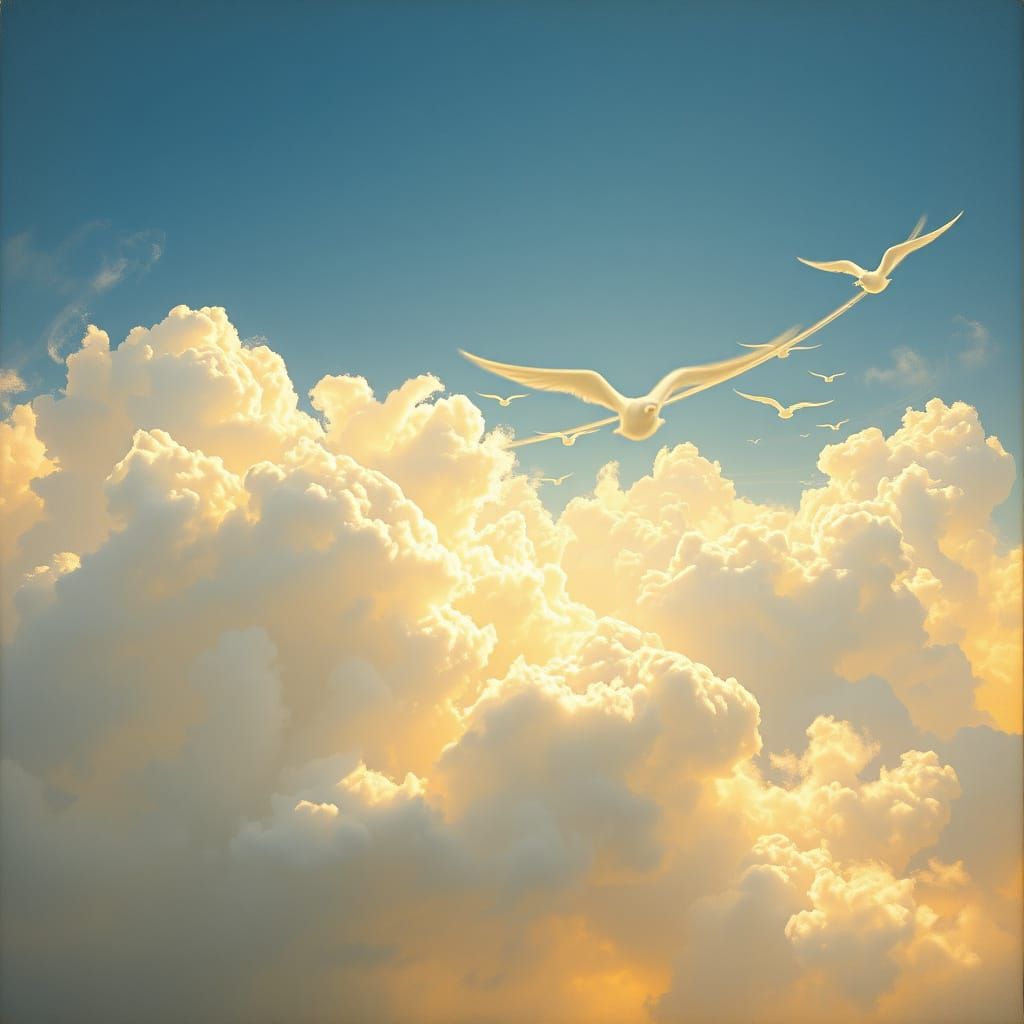 Ethereal Heaven in Soft Romantic Realism