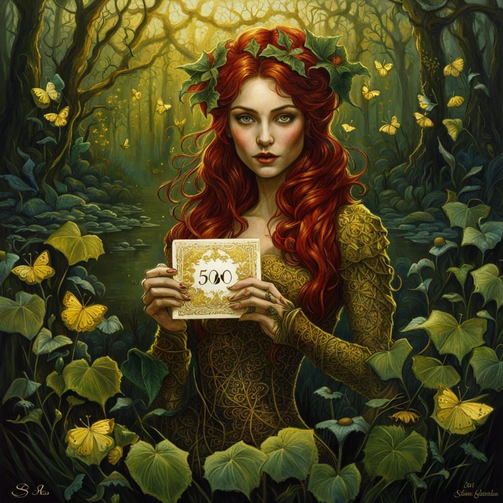 Poison Ivy Celebrates 500 in Dark Fantasy Lace Art