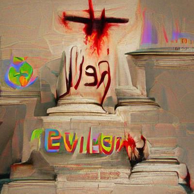 Dark Religious Iconography in Stylized Rendering