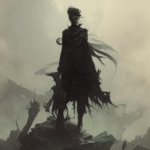 Sinister Daydreampunk Beauty in Greg Rutkowski Style