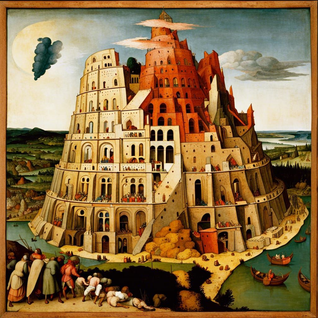 Tower of Babel: A Renaissance-Style Construction