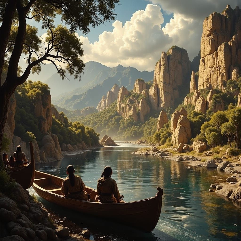 Conquistadors Discover El Dorado in South America