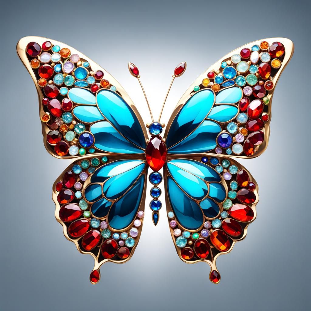 Jeweled Butterfly: A Marvel of Precious Stones