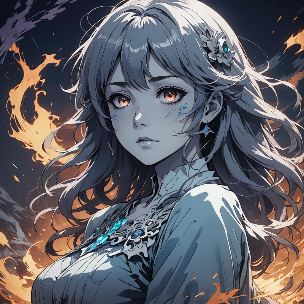 Anime Ghost in Cel-Shaded Style