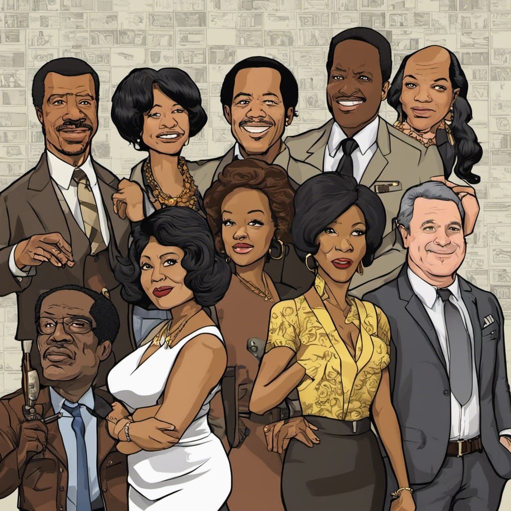 The Jeffersons Reimagined in Archer Cartoon Style