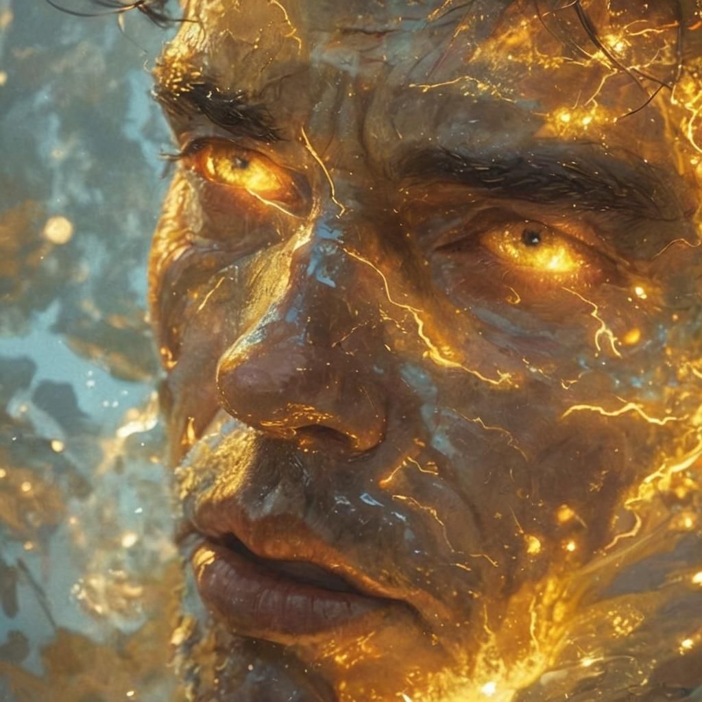 Shadow Figure in Vast Void Landscape