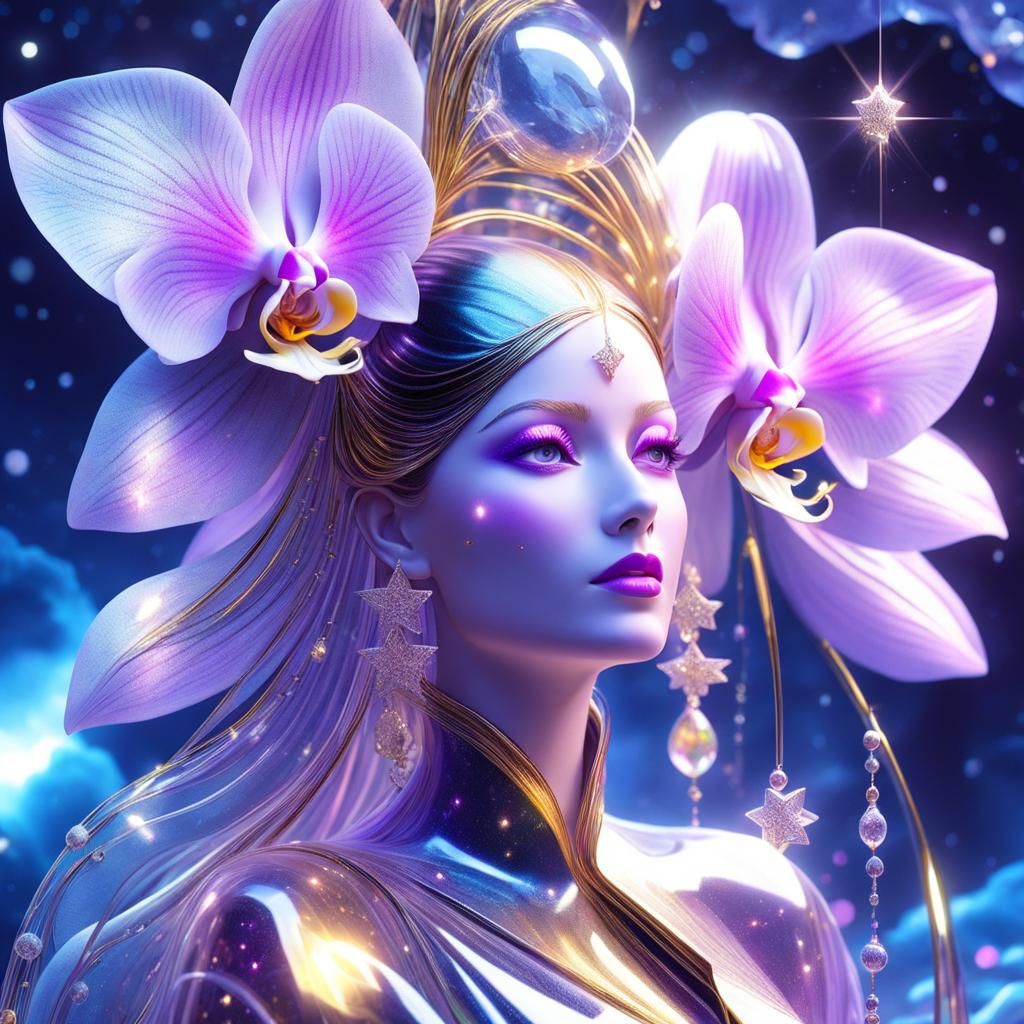 translucent orchid woman