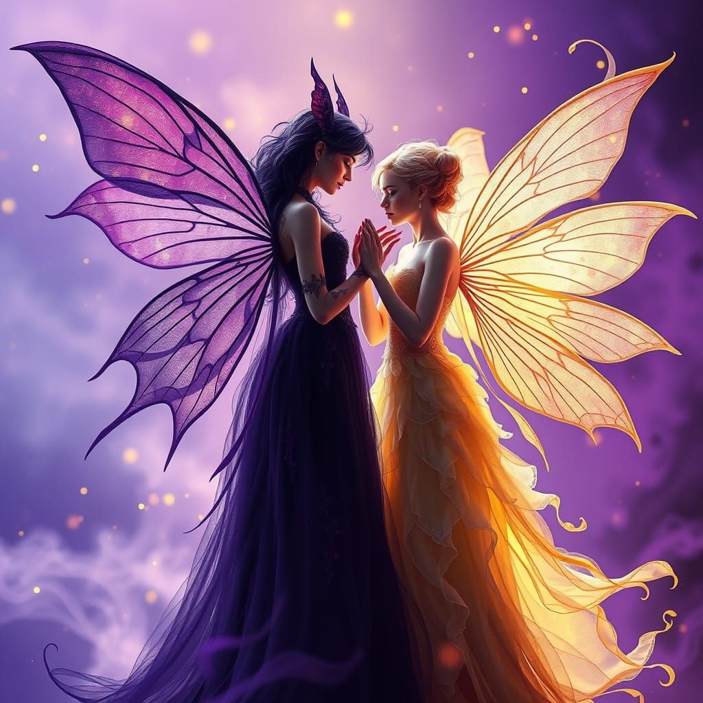 Majestic Fairy Encounter in Celestial Aesthetic