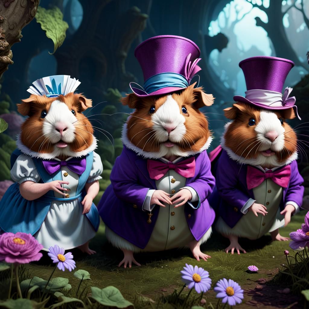 Guinea Pigs in Wonderland: A Digital Masterpiece