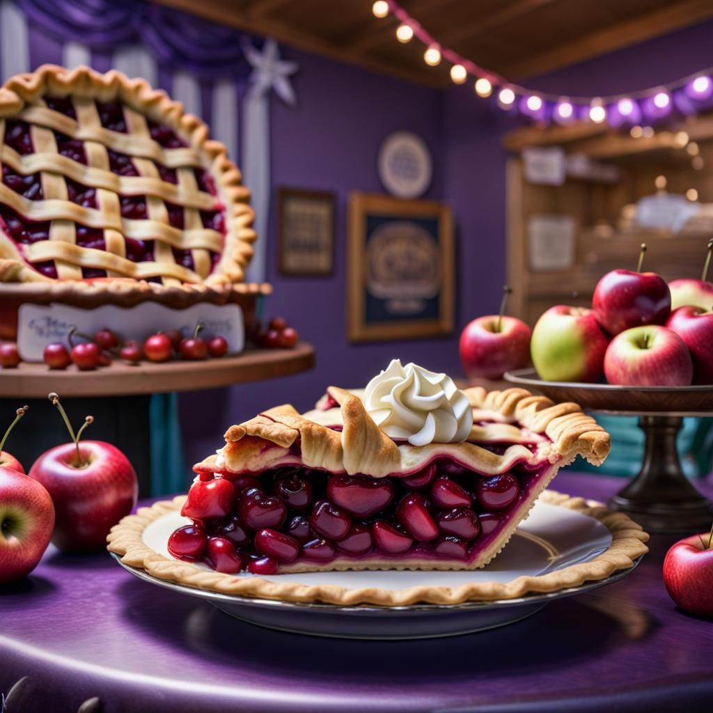 Grand Champion Cherry Apple Pie Display