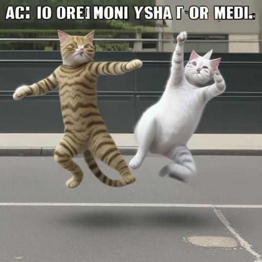 Funny Dancing Cat Meme with Subtitles