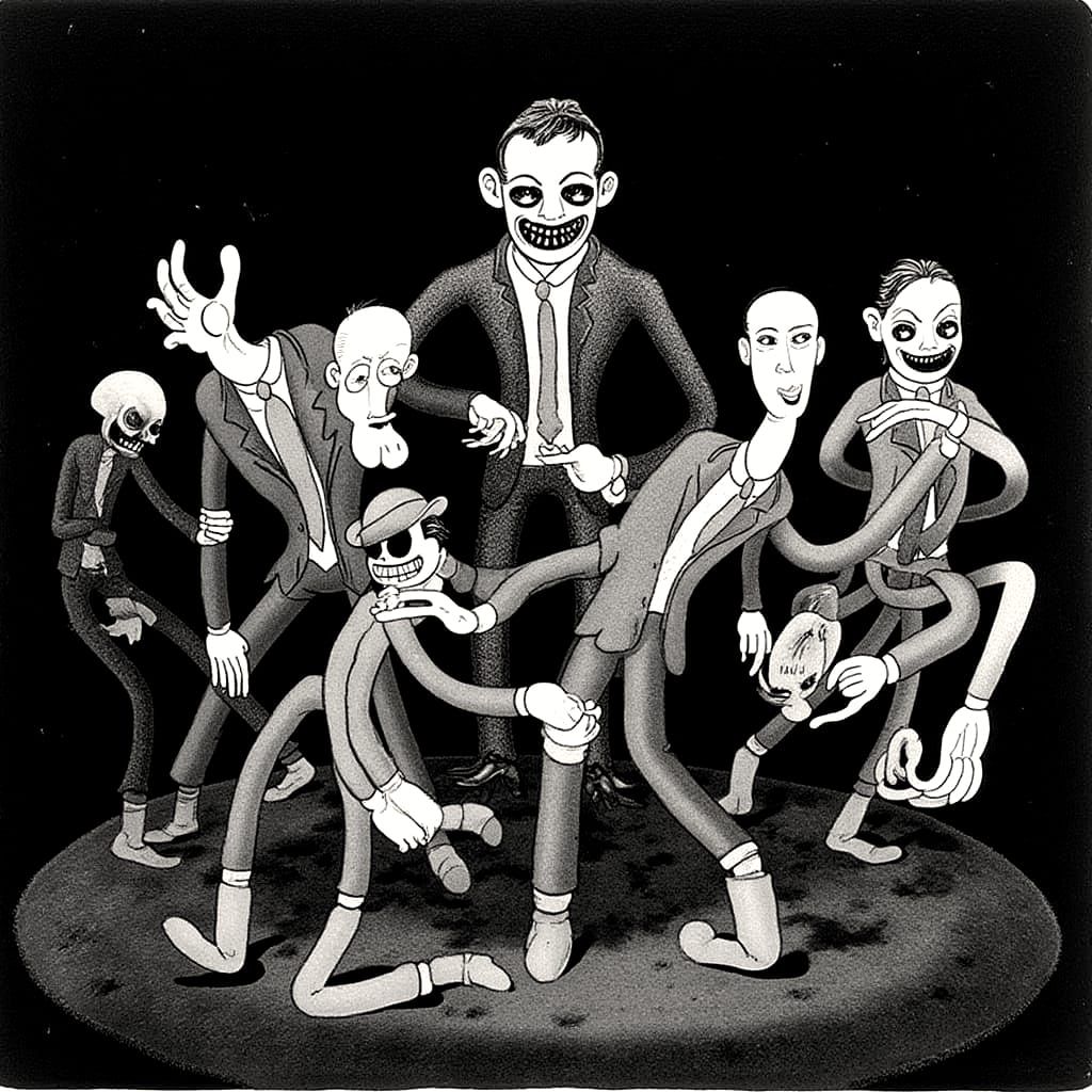 Vibrant Dreamscapes in Retro Cartoon Style