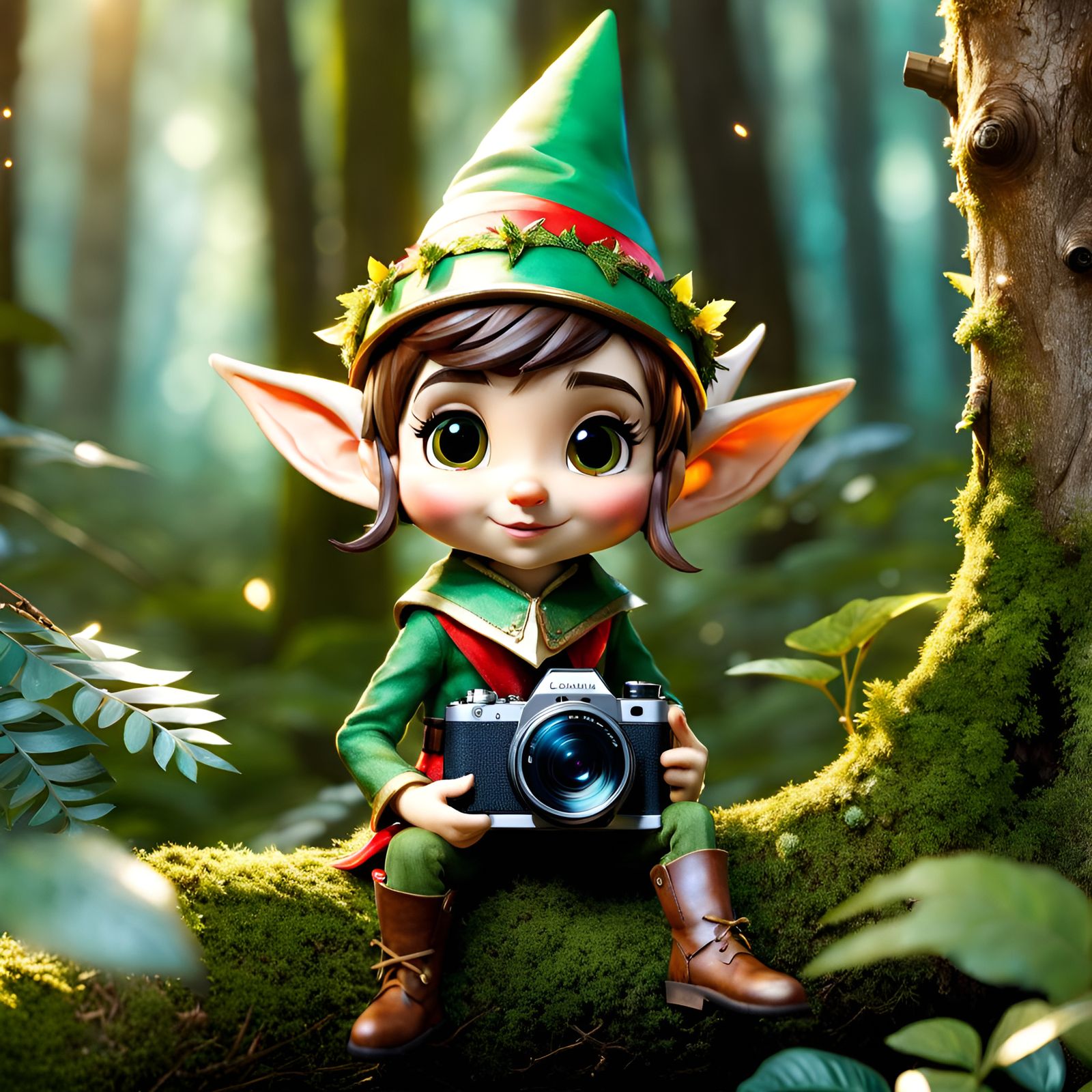 Chibi Elf on the Shelf Takes a Selfie