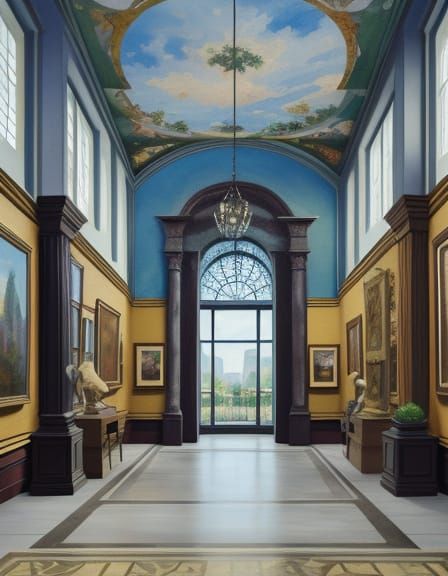 Epic Museum Masterpiece in Impressive Impasto Gouache