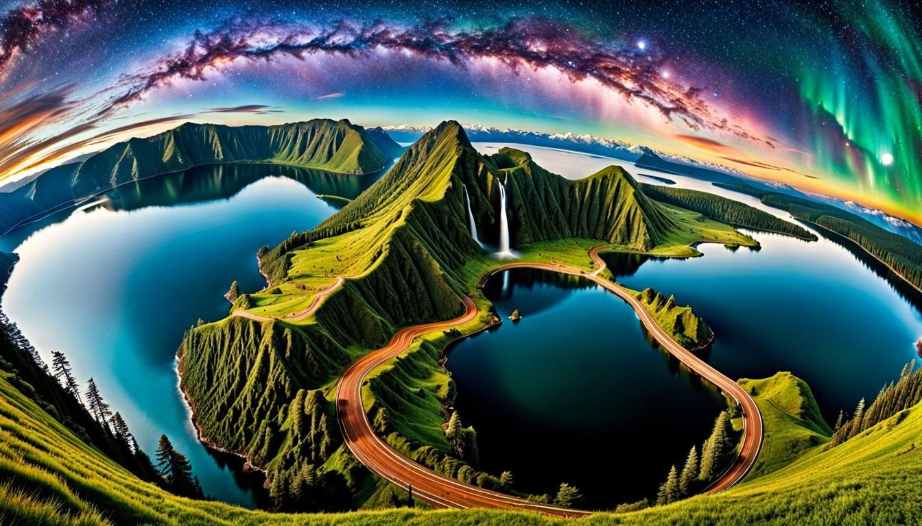 Mythological Creatures Populate a Vivid Biogeographic Map