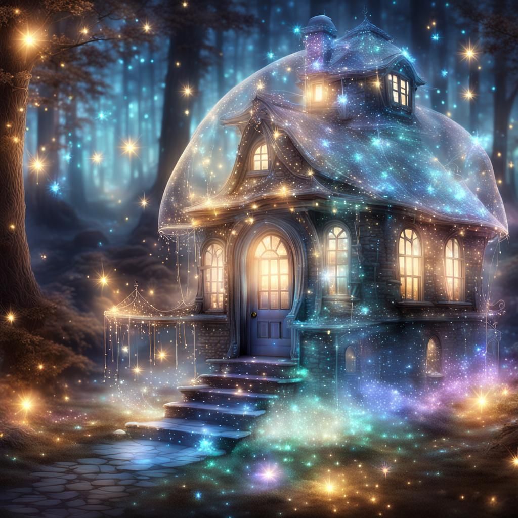 The magical house of a forest fairy
