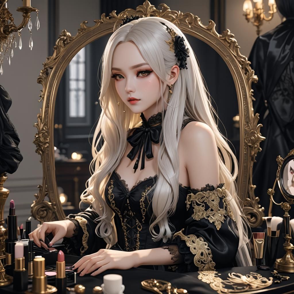 Cute Gothic Anime Girl