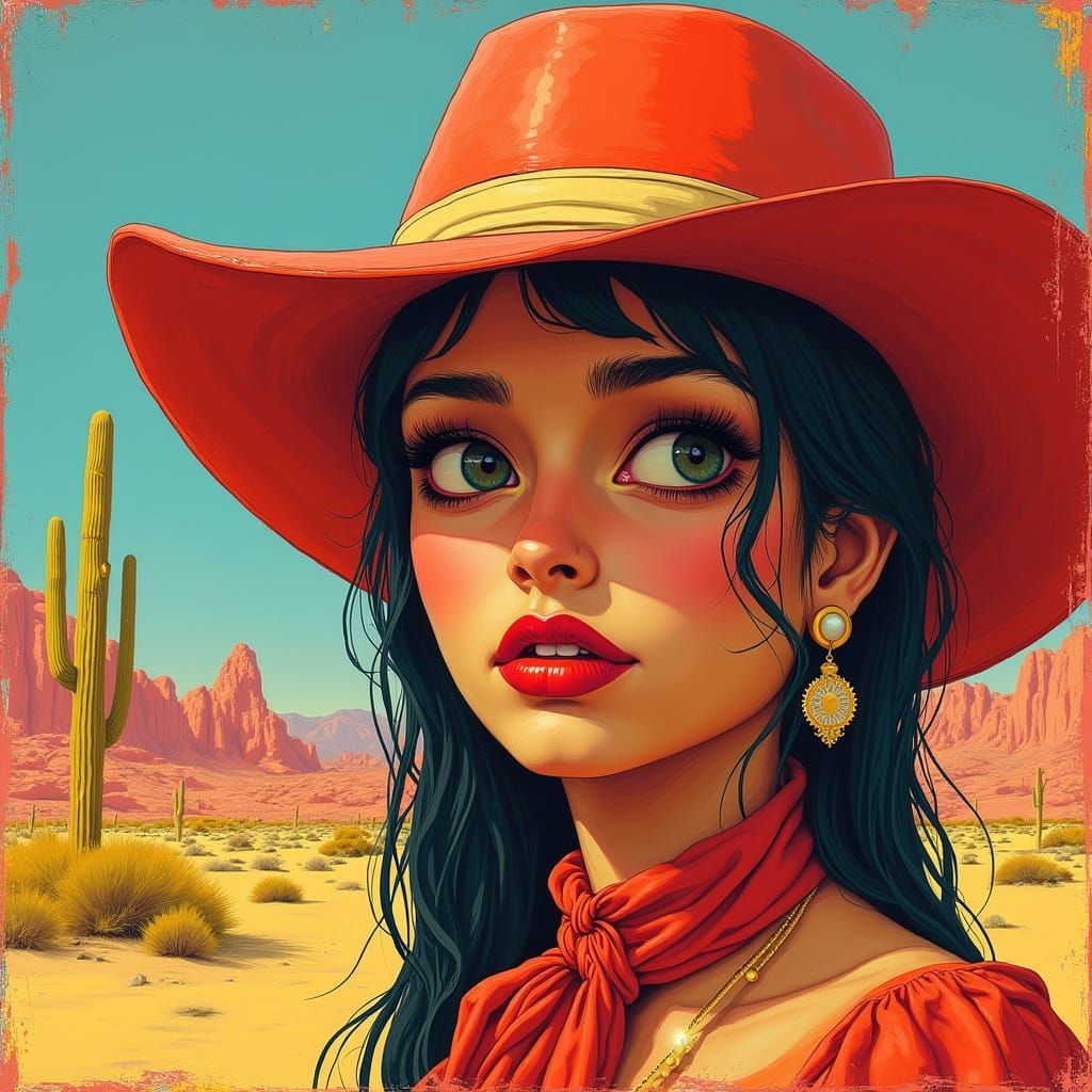 Ruby Bonner in Vibrant Pop Art Portrait