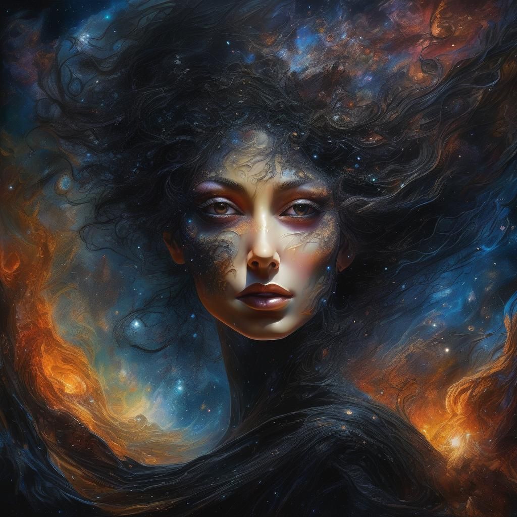 Wax and Silhouette Fusion in Fantasy Art Style