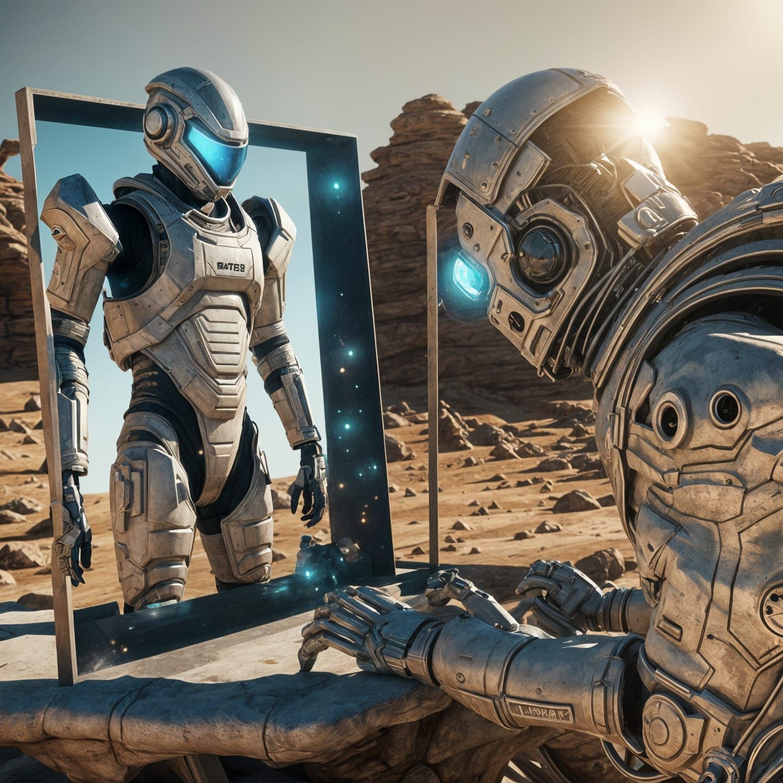 Realistic 3D Robot Self-Improvement on Futuristic Computer