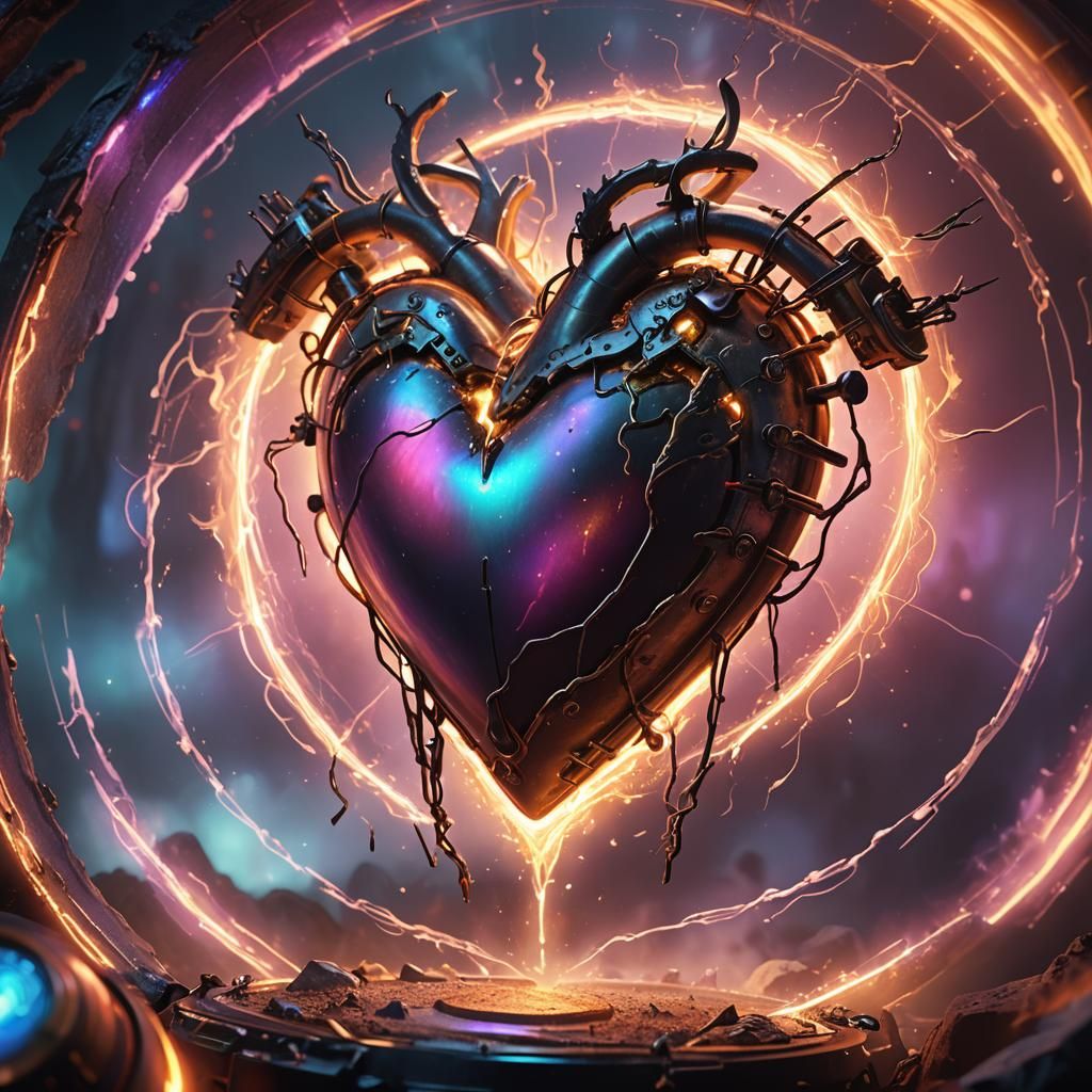 Mystical Drumheart Beats in Ethereal Realm