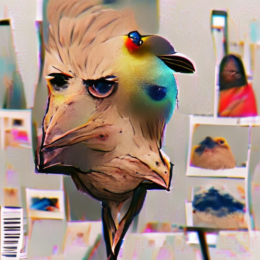 Bird Detective Portrait: AI-Generated Image