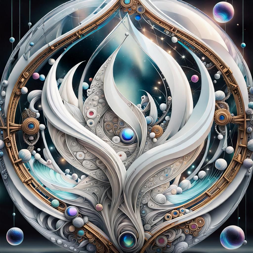 Futuristic Glass Transformation in Cosmic Space