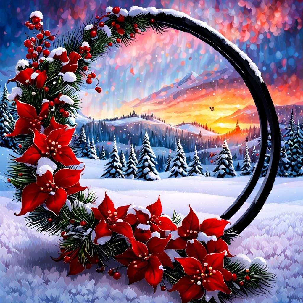 Bioluminescent Water Fountain Storybook Illustration