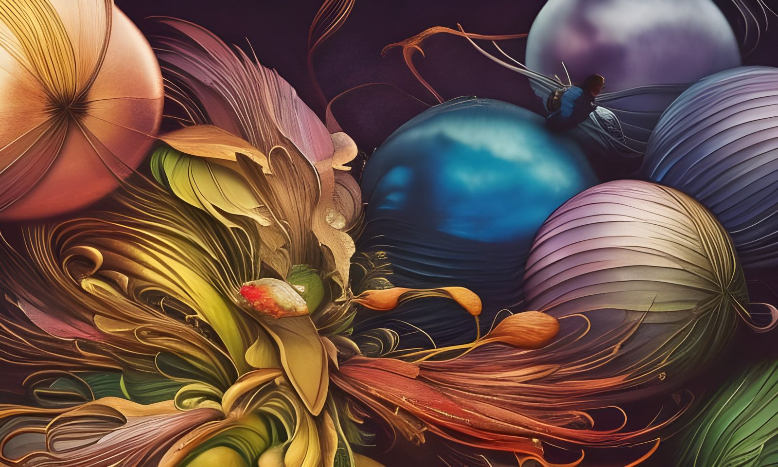 Iridescent Highlights: Digital Aquarel in 16K Octane Render